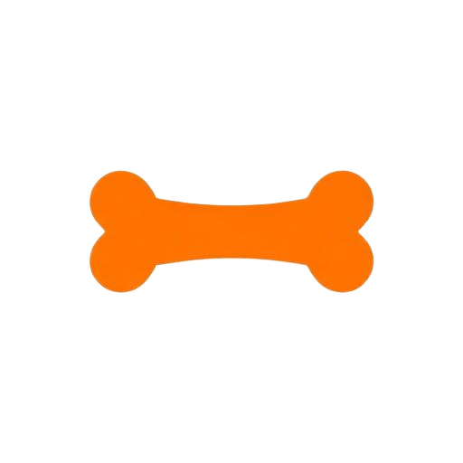 A single dog bone